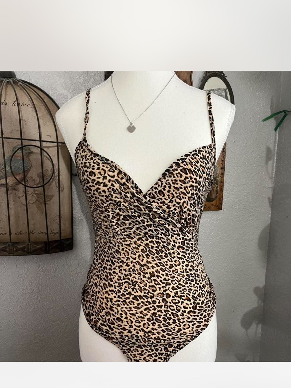 Leopard Print One-Piece body suit